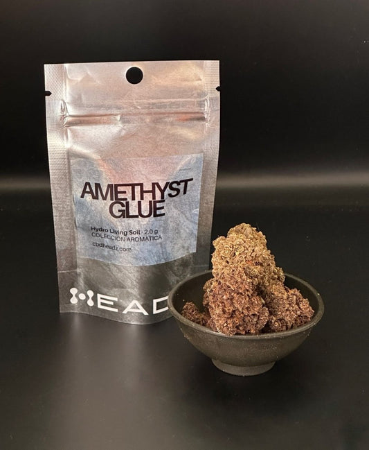 Flor CBD Amethyste Glue hidropónica con bolsa HEADZ